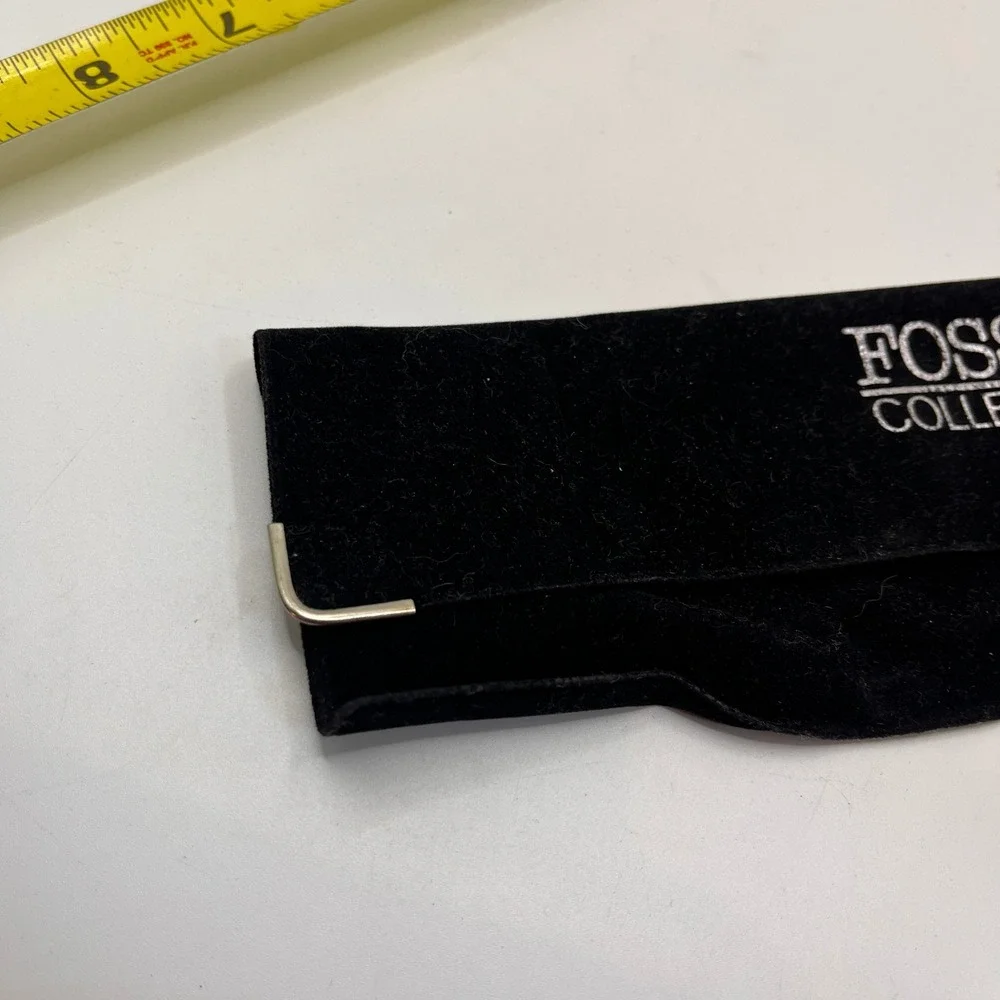 Fossil Collection Linuso Black Velvet Pouch Watch Case Holder